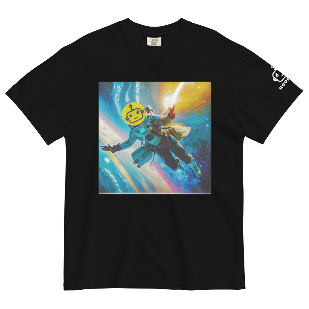 HOODBOT AI - Space Chill Unisex garment-dyed heavyweight t-shirt