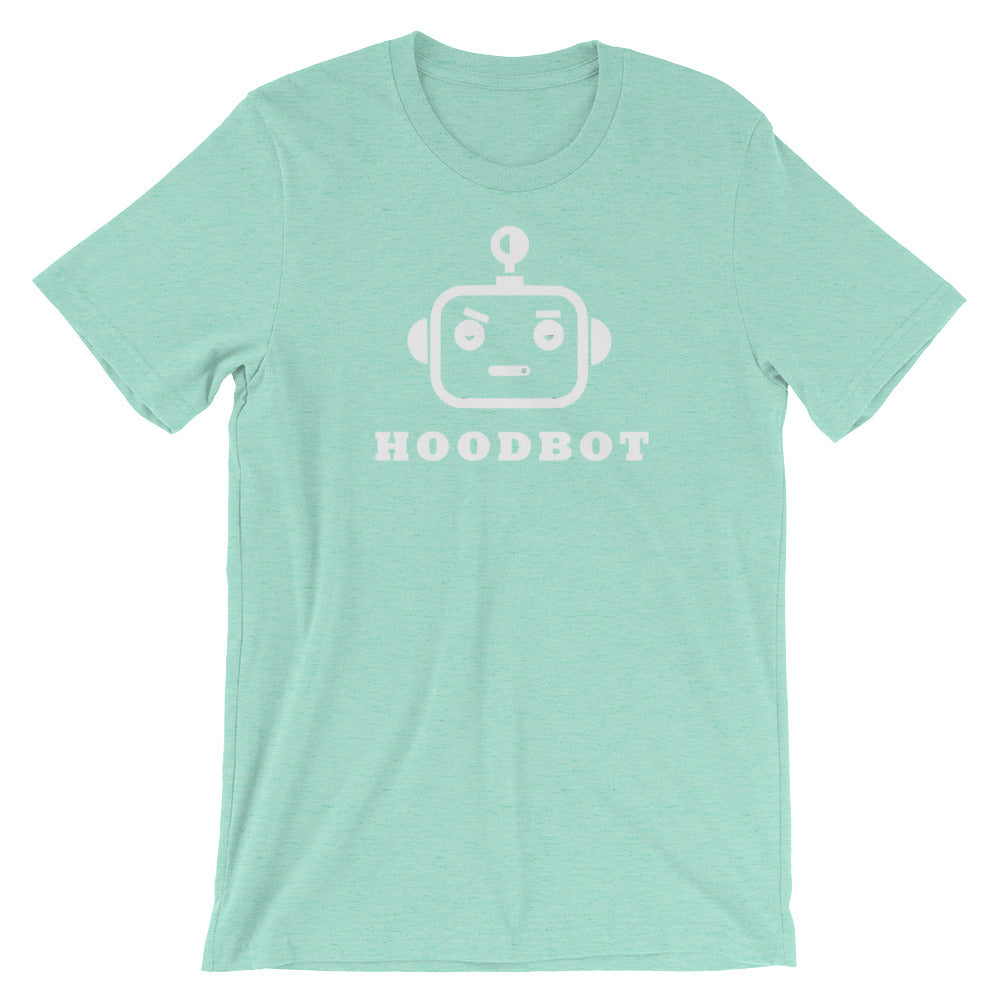 Hoodbot Robo White Logo Summer Short-Sleeve Unisex T-Shirt