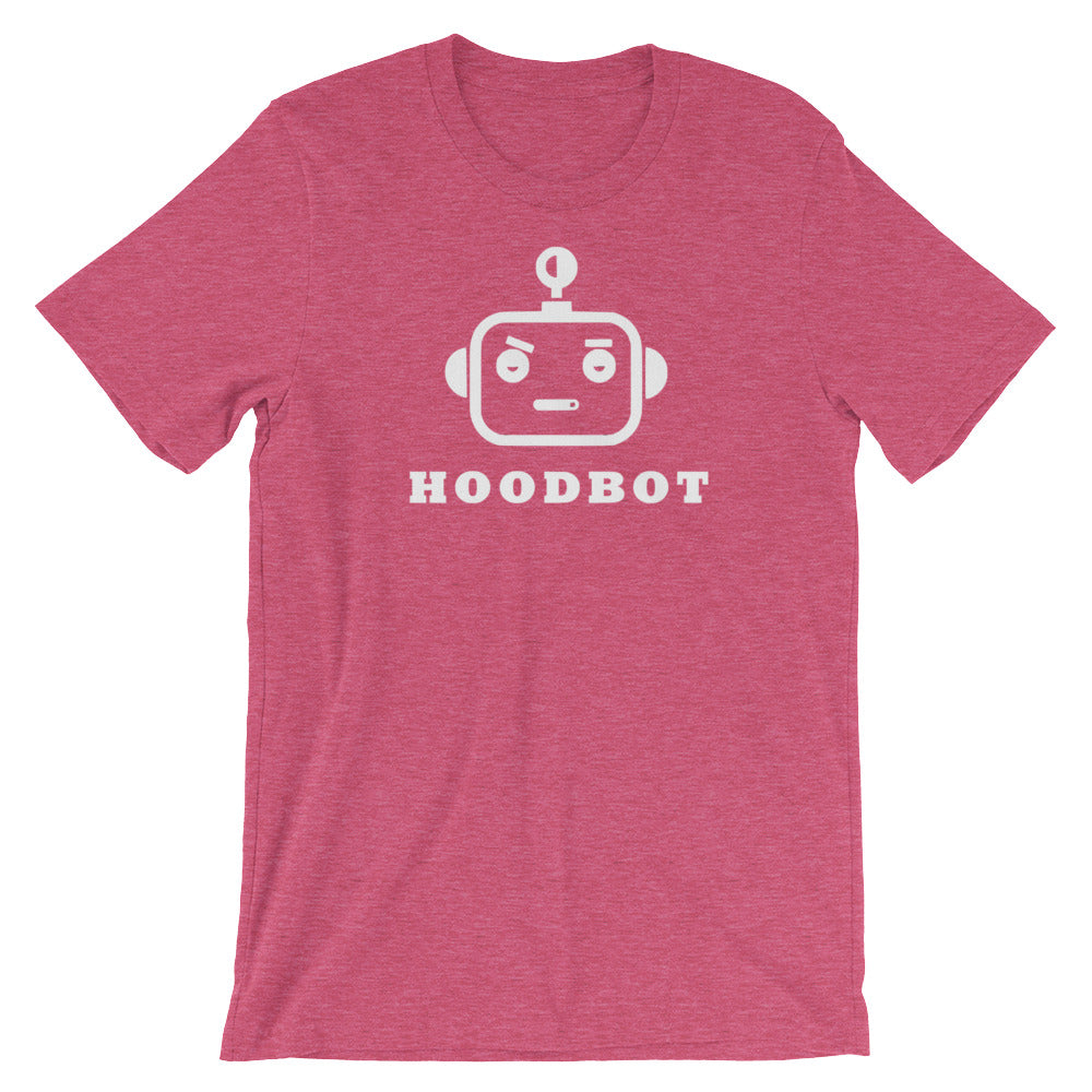 Hoodbot Robo White Logo Summer Short-Sleeve Unisex T-Shirt