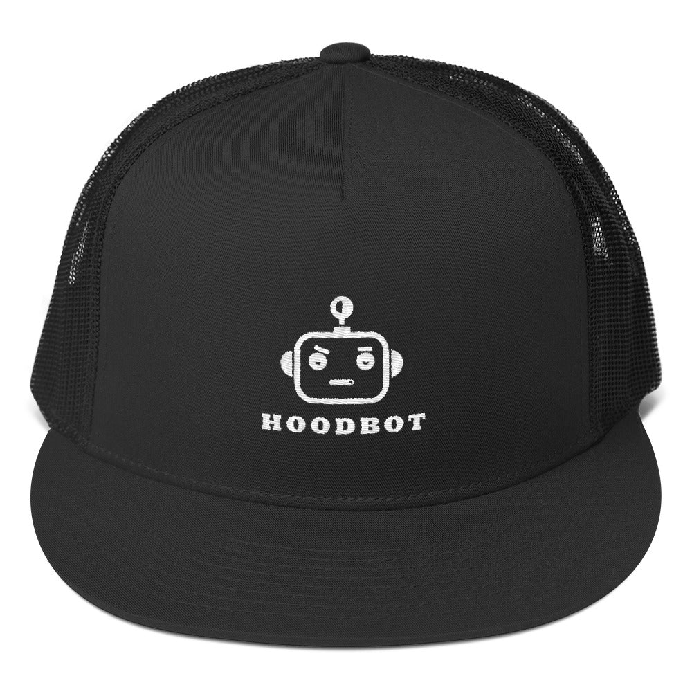 HOODBOT Robo (White) Trucker Cap