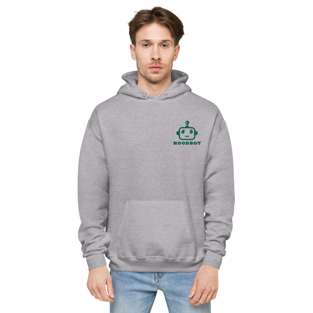 HOODBOT Green Unisex fleece hoodie